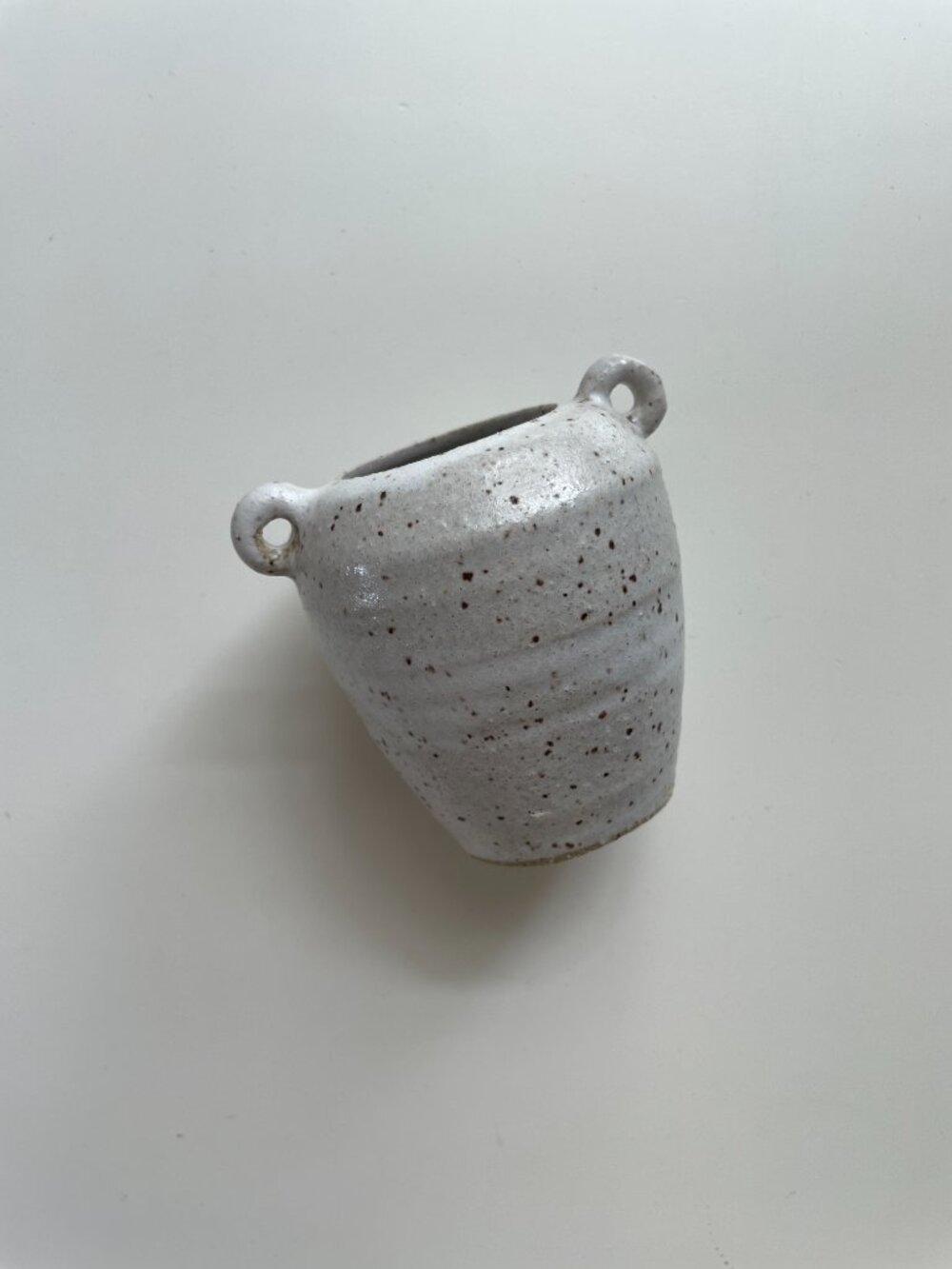 Vintage Mini Handmade Speckled Glaze Ceramic Amphora Stoneware Studio Art Potter - Picture 2 of 5